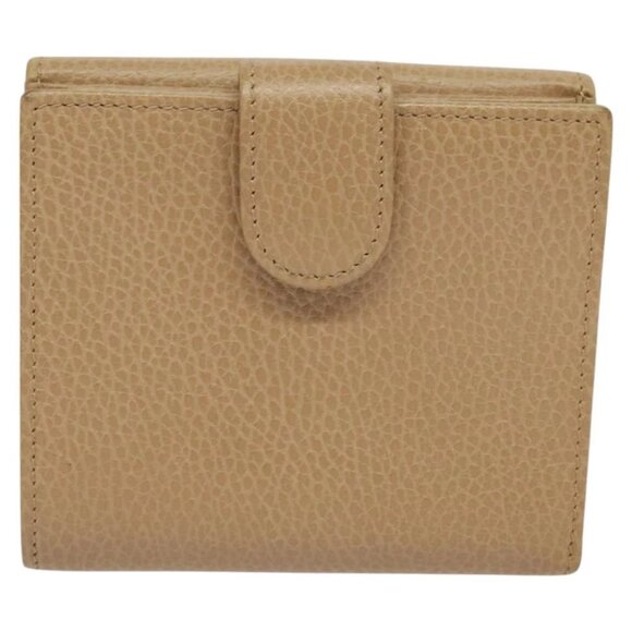 GUCCI Wallet Leather Outlet Beige Gold 615525 Auth MY069V - Picture 3 of 15